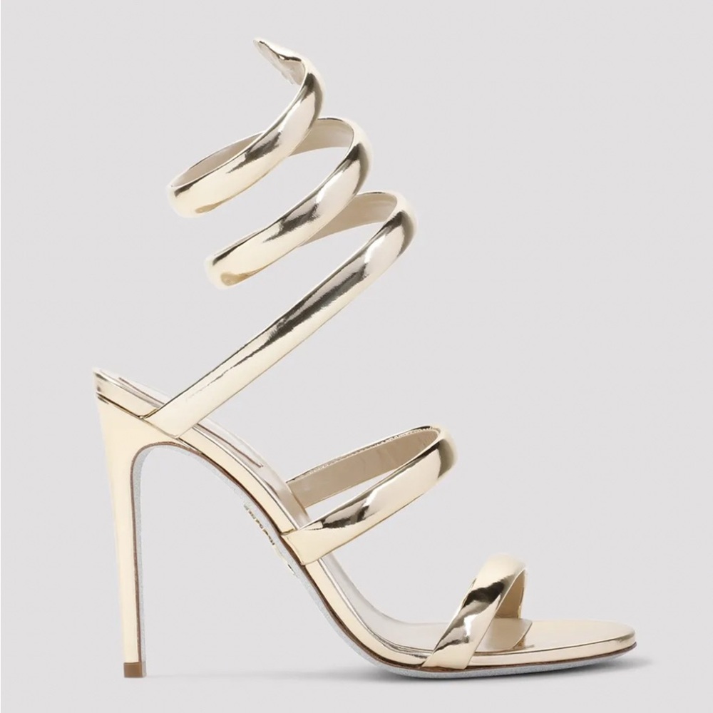 René Caovilla
105mm Mirror leather sandals